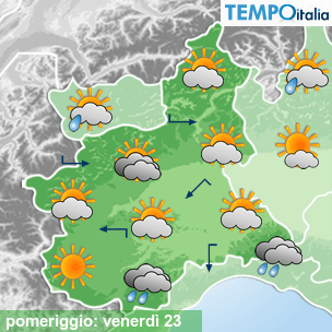 Mappa pomeriggio per la giornata del 2026-10-23