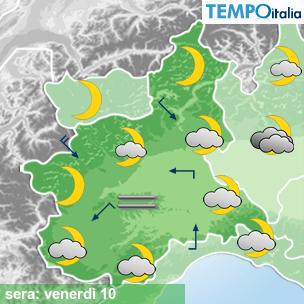 Mappa sera per la giornata del 2026-04-10