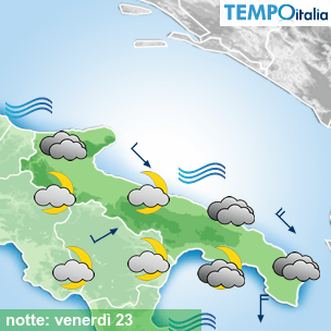 Mappa notte per la giornata del 2026-10-23