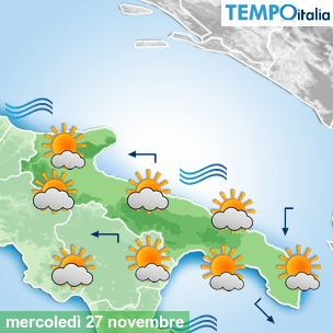 Mappa Giornaliera per la giornata di mercoledì 16 marzo