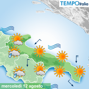 Mappa Giornaliera per la giornata di mercoledì 16 marzo