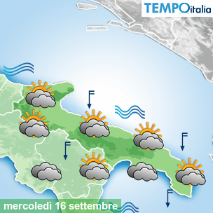 Mappa Giornaliera per la giornata di mercoledì 16 marzo