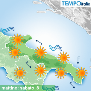 Mappa mattino per la giornata del 2026-08-08