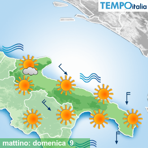 Mappa mattino per la giornata del 2026-08-09