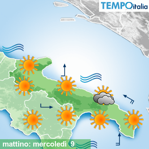 Mappa mattino per la giornata del 2026-09-09