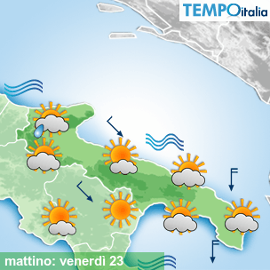 Mappa mattino per la giornata del 2026-10-23