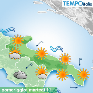 Mappa pomeriggio per la giornata del 2026-08-11