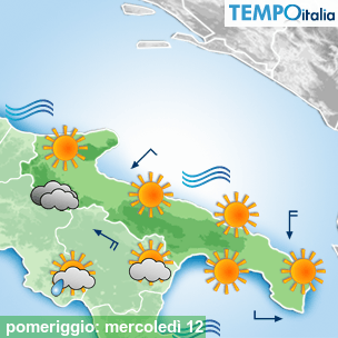 Mappa pomeriggio per la giornata del 2026-08-12