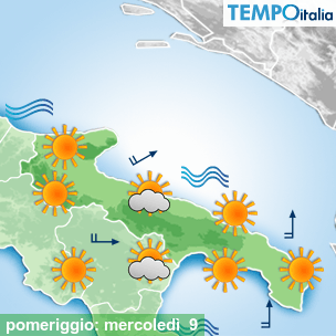 Mappa pomeriggio per la giornata del 2026-09-09
