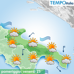 Mappa pomeriggio per la giornata del 2026-10-23