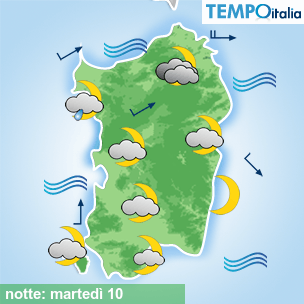Mappa notte per la giornata del 2026-02-10