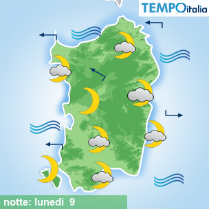Mappa notte per la giornata del 2026-03-09