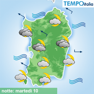 Mappa notte per la giornata del 2026-03-10