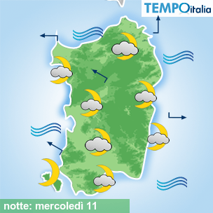 Mappa notte per la giornata del 2026-03-11