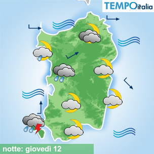 Mappa notte per la giornata del 2026-03-12