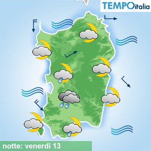 Mappa notte per la giornata del 2026-03-13