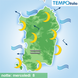 Mappa notte per la giornata del 2026-04-08