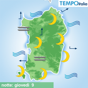 Mappa notte per la giornata del 2026-04-09