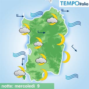 Mappa notte per la giornata del 2026-09-09