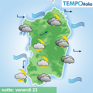 Mappa notte per la giornata del 2026-10-23
