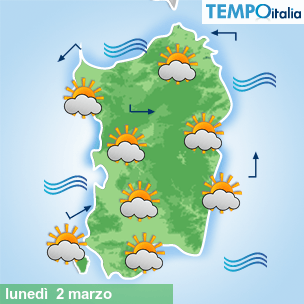 Mappa Giornaliera per la giornata di mercoledì 16 marzo