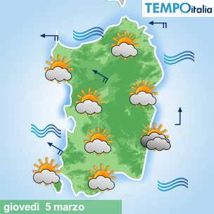 Mappa Giornaliera per la giornata di mercoledì 16 marzo