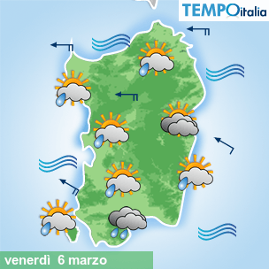 Mappa Giornaliera per la giornata di mercoledì 16 marzo
