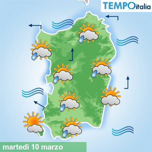 Mappa Giornaliera per la giornata di mercoledì 16 marzo