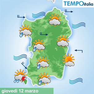 Mappa Giornaliera per la giornata di mercoledì 16 marzo