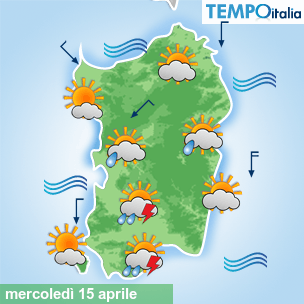 Mappa Giornaliera per la giornata di mercoledì 16 marzo