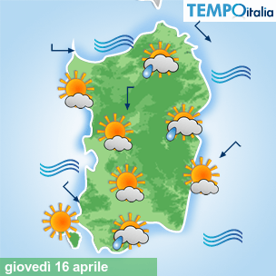 Mappa Giornaliera per la giornata di mercoledì 16 marzo