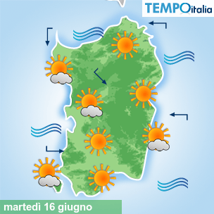 Mappa Giornaliera per la giornata di mercoledì 16 marzo