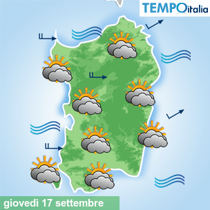 Mappa Giornaliera per la giornata di mercoledì 16 marzo