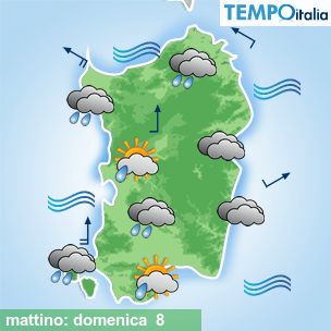 Mappa mattino per la giornata del 2026-02-08
