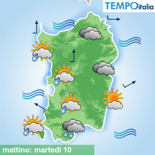 Mappa mattino per la giornata del 2026-02-10