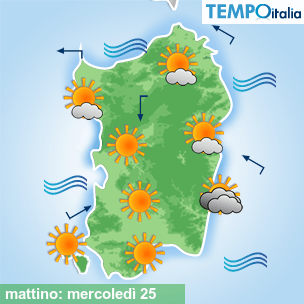 Mappa mattino per la giornata del 2026-02-25