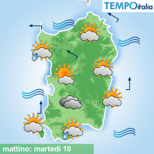 Mappa mattino per la giornata del 2026-03-10
