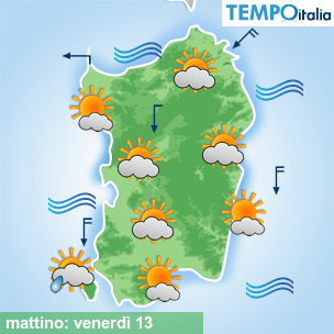 Mappa mattino per la giornata del 2026-03-13