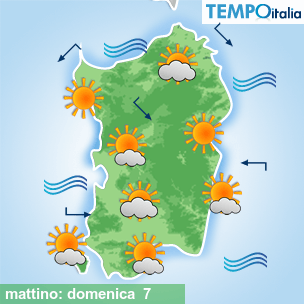 Mappa mattino per la giornata del 2026-06-07