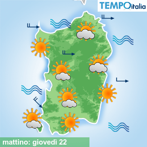 Mappa mattino per la giornata del 2026-10-22