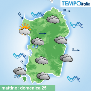Mappa mattino per la giornata del 2026-10-25