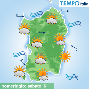 Mappa pomeriggio per la giornata del 2025-12-06