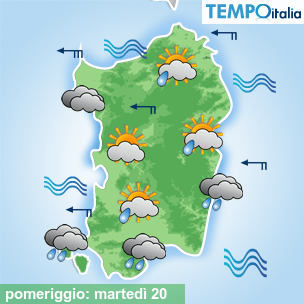 Mappa pomeriggio per la giornata del 2026-01-20