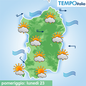 Mappa pomeriggio per la giornata del 2026-02-23