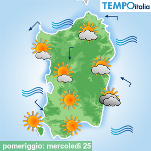Mappa pomeriggio per la giornata del 2026-02-25