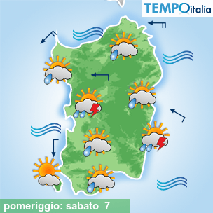 Mappa pomeriggio per la giornata del 2026-03-07