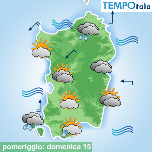 Mappa pomeriggio per la giornata del 2026-03-15
