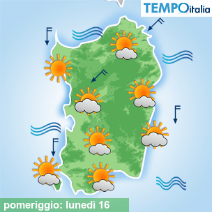 Mappa pomeriggio per la giornata del 2026-03-16