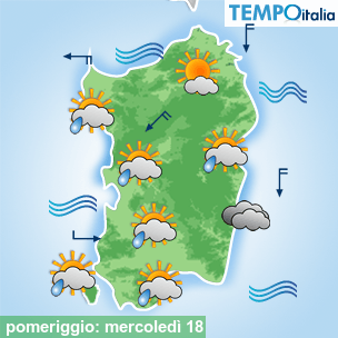 Mappa pomeriggio per la giornata del 2026-03-18