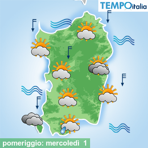Mappa pomeriggio per la giornata del 2026-04-01